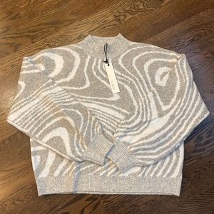 Grey swirl sweater, size medium, never worn, with tags, NWT